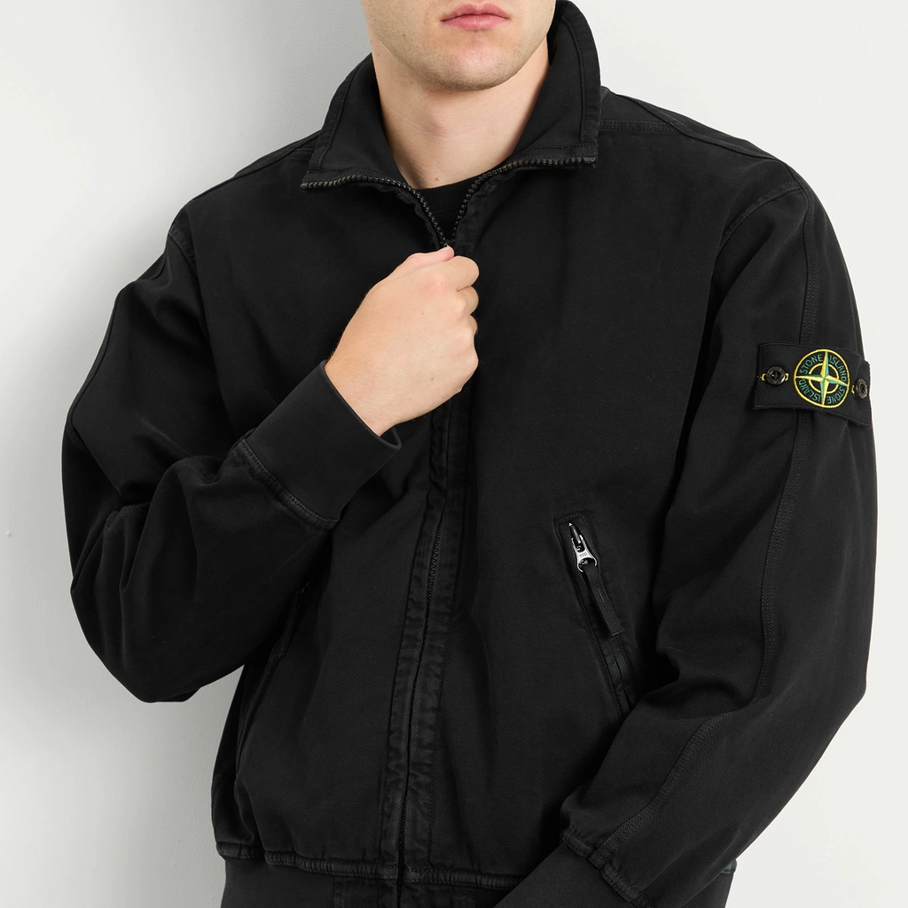 Stone Island Men's Old Effect Harrington Jacket Black